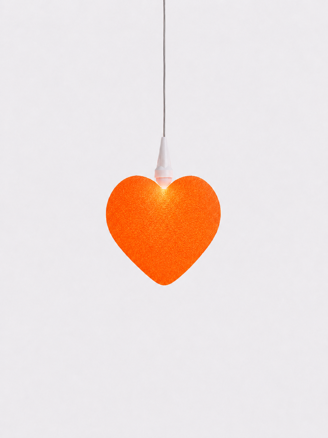 Herz Orange - Lampenschirm für den bekannten Weihnachtsstern