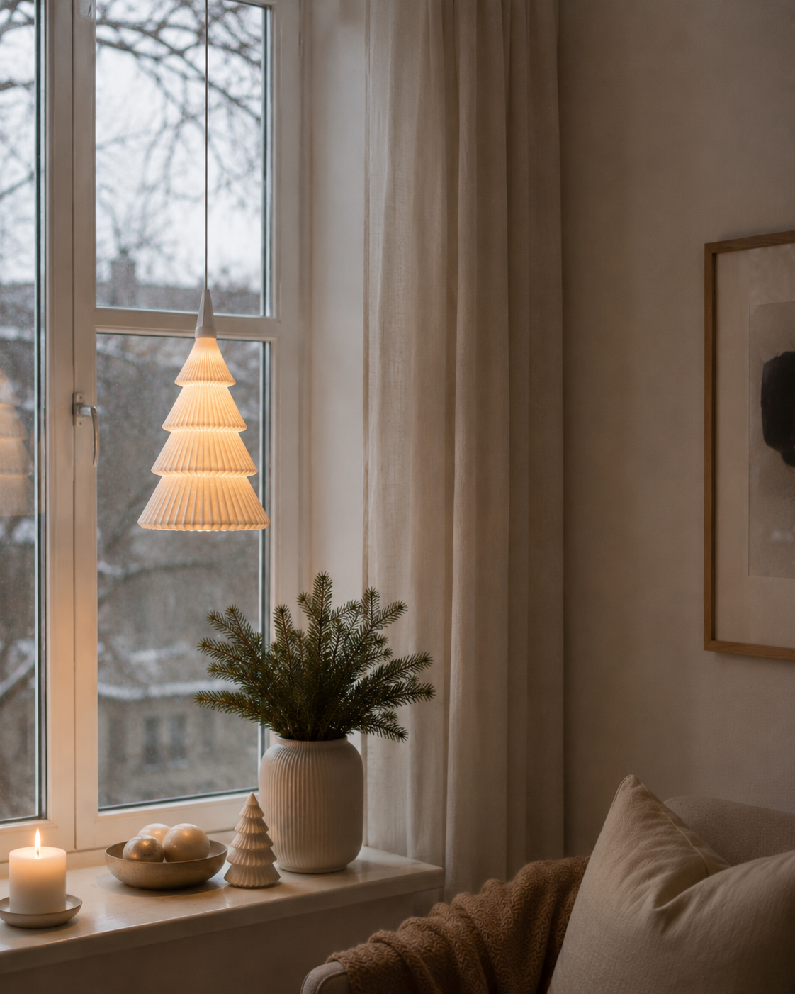 Tannenbaum - Lampenschirm für den bekannten Weihnachtsstern